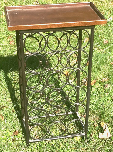 Bottle metal wine rack with - 18,
