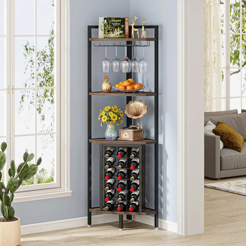 Bottle corner wine rack - bottle,